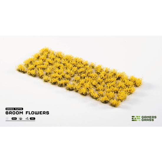 Gamers Grass: Yellow Flowers – 6 mm | Kępki trawy z żółtymi kwiatami (ok. 70 szt.)